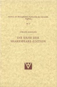 Die Krise der Shakespeare-Edition