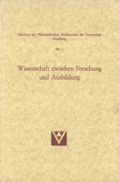 Wissenschaft zwischen Forschung und Ausbilung