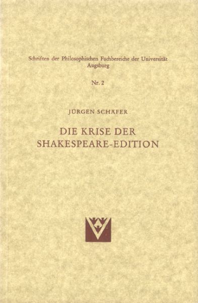 Die Krise der Shakespeare-Edition