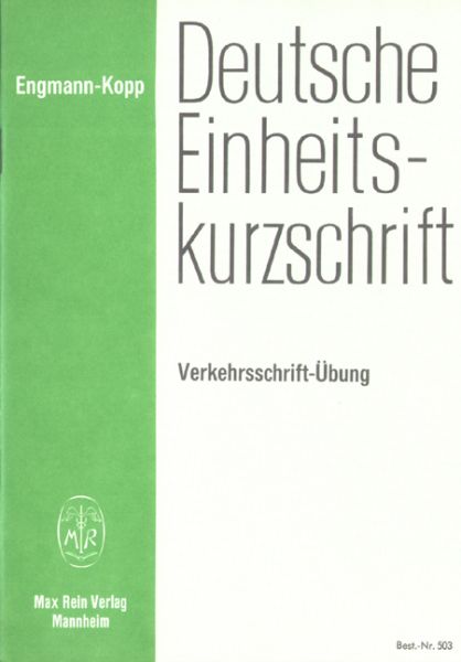 Verkehrsschrift-Übung
